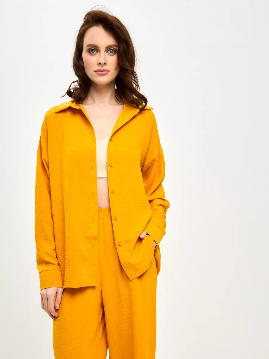 Damen lässige Sommerjacke aus leichtem Baumwollmix mit langem Arm und lockerem Schnitt Heidi-Mode