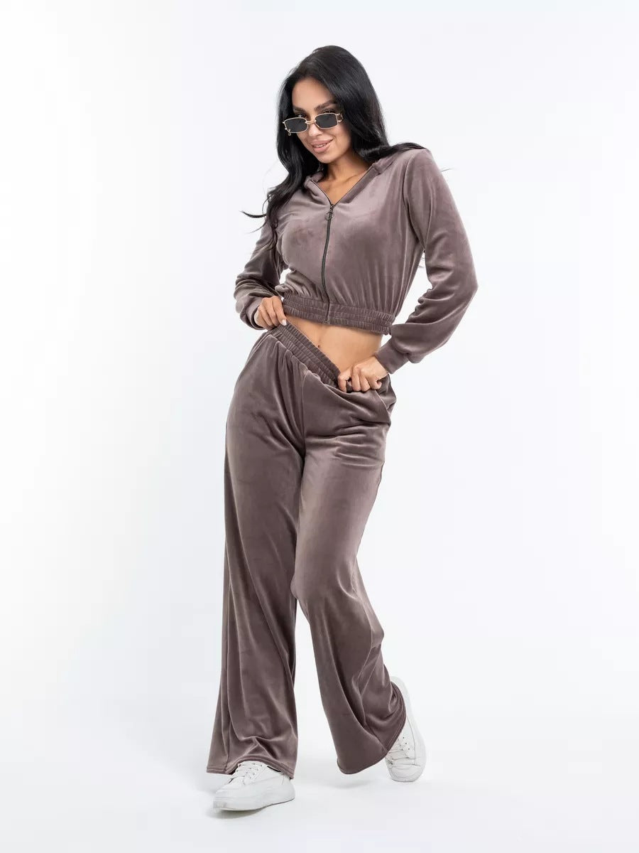 Damen Kurzarm Freizeitjacke mit hohem Kragen und Reißverschluss Heidi-Mode