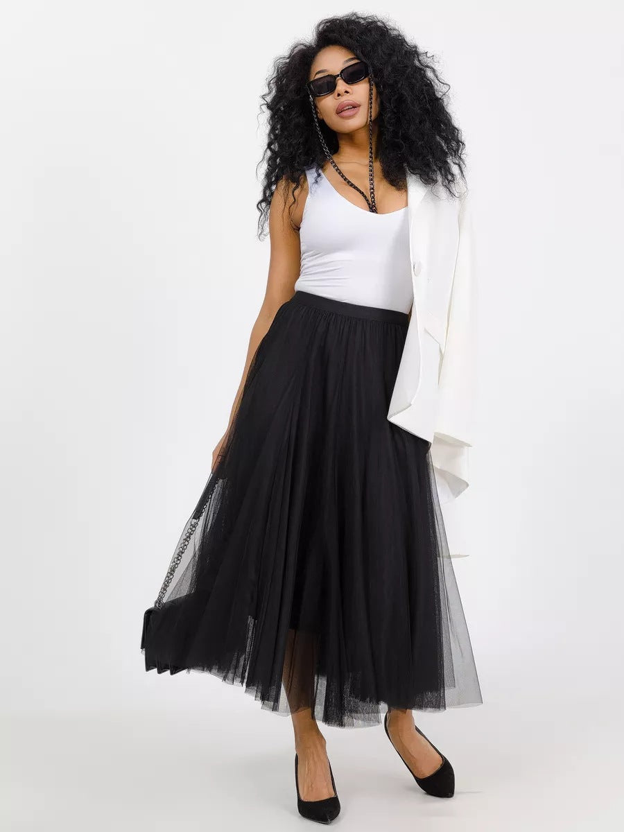 Damen Tüllrock mit elegantem Schichten-Design Heidi-Mode