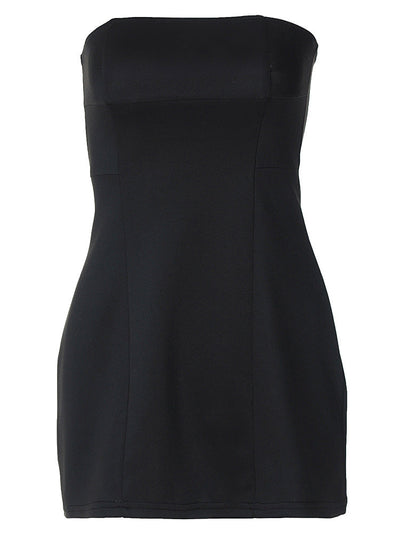 Damen figurbetontes Minikleid mit schulterfreiem Design und eleganter Silhouette Heidi-Mode