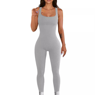 Damen Hochwertiger Strick-Jumpsuit mit figurschmeichelndem Schnitt Heidi-Mode