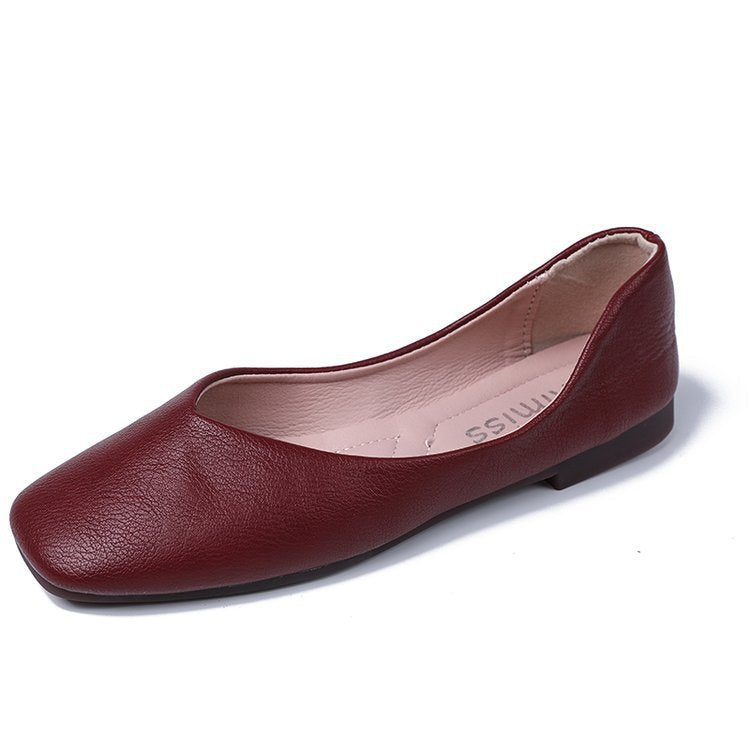 Damen Ballerinas mit elegantem Schlupfdesign und weichem Leder Heidi-Mode