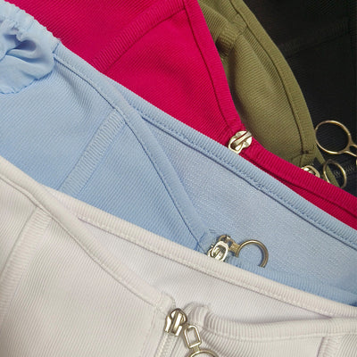 Damen Bluse mit Puffärmeln aus chiffonähnlichem Stoff und quadratischem Ausschnitt Heidi-Mode