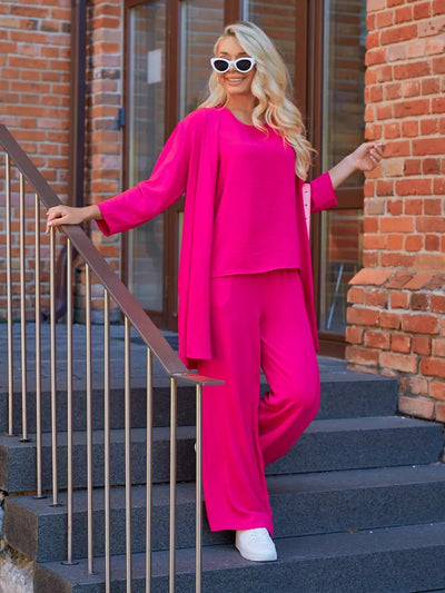 Damen legerer Jumpsuit mit offenem Ärmel und elastischem Taillengürtel Heidi-Mode