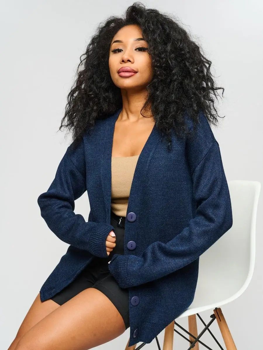 Damen Strickcardigan mit stylishem Knopfverschluss und lässigem Schnitt Heidi-Mode