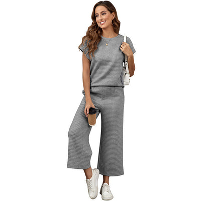 Damen Kombi-Outfit aus hochwertigem Stoff mit integriertem Gummibund und modischen Weiten Heidi-Mode