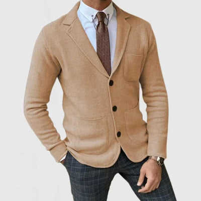 Herren Strickblazer mit modernem Schnitt und praktischen Taschen Aliams