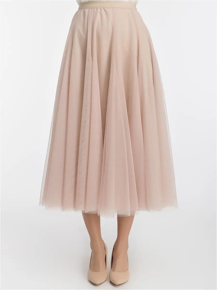 Damen Tüllrock mit elegantem Schichten-Design Heidi-Mode