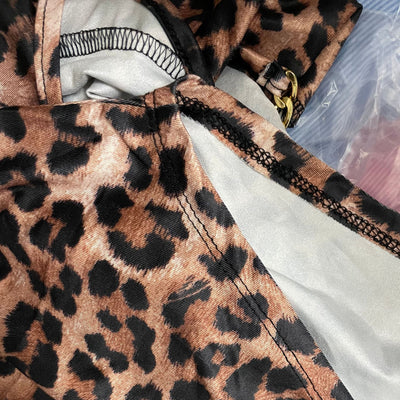 Damen Maxikleid mit raffinierten Ketten-Trägern und tiefem Schlitz Heidi-Mode