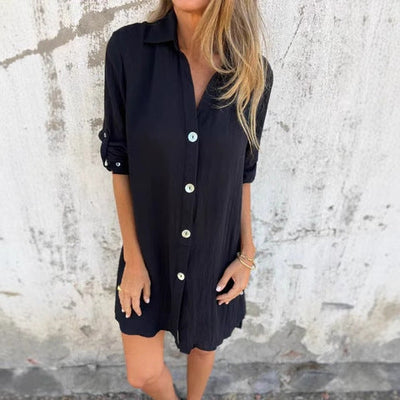 Damen Hemdblusenkleid Heidi-Mode