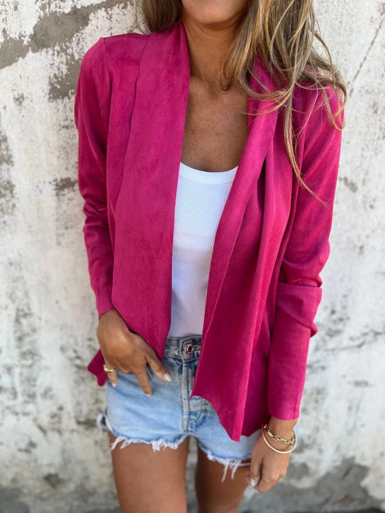 Damen elegante und bequeme Blazerjacke Heidi-Mode