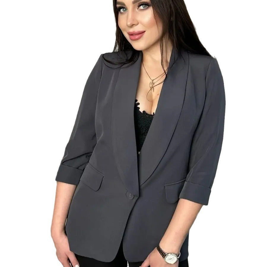 Damen Blazer mit elegantem Schnitt und modernen Details Heidi-Mode