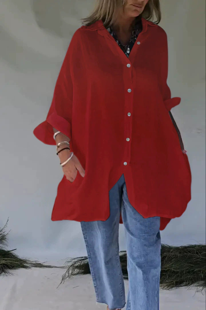 Damen Übergroßes Hemd Heidi-Mode