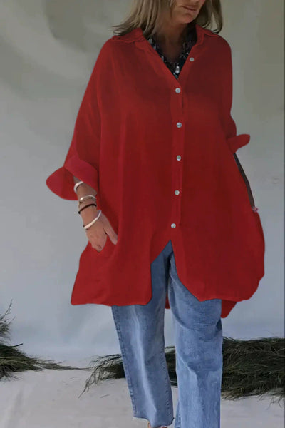 Damen Übergroßes Hemd Heidi-Mode