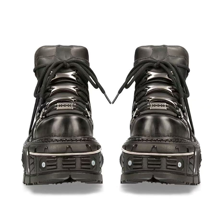 Damen Stabile High-Top Stiefel mit robuster Gummisohle Heidi-Mode