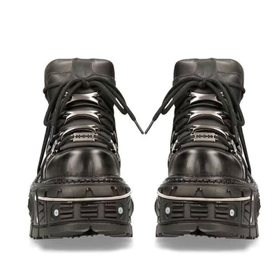 Damen Stabile High-Top Stiefel mit robuster Gummisohle Heidi-Mode