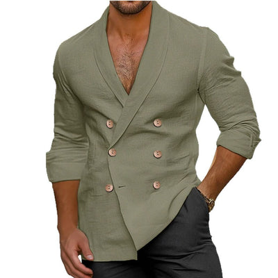 Herren modische Leinenblazer Aliams