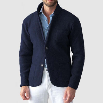 Herren Cardigan mit Eleganter Schnittführung und praktischen Taschen Aliams