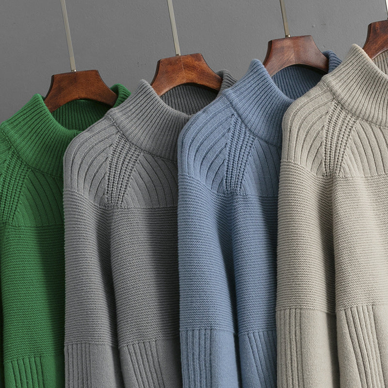 Damen Strickkleid mit kurzem Reißverschluss und lässigem Raglan-Schnitt Heidi-Mode