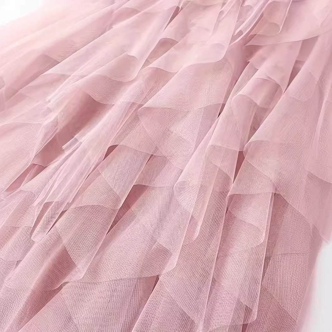 Marie – Modischer, vielseitiger, figurbetonender Mesh-Rock