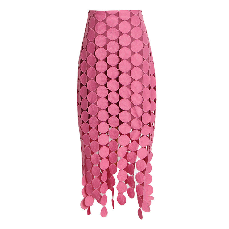 Circle‑Maxirock Fransen – Femininer Sommerrock aus veganer Micro‑Viskose