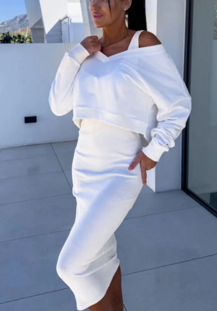 Damen Sportliches Lounge-Set mit raffiniertem Schnitt Heidi-Mode