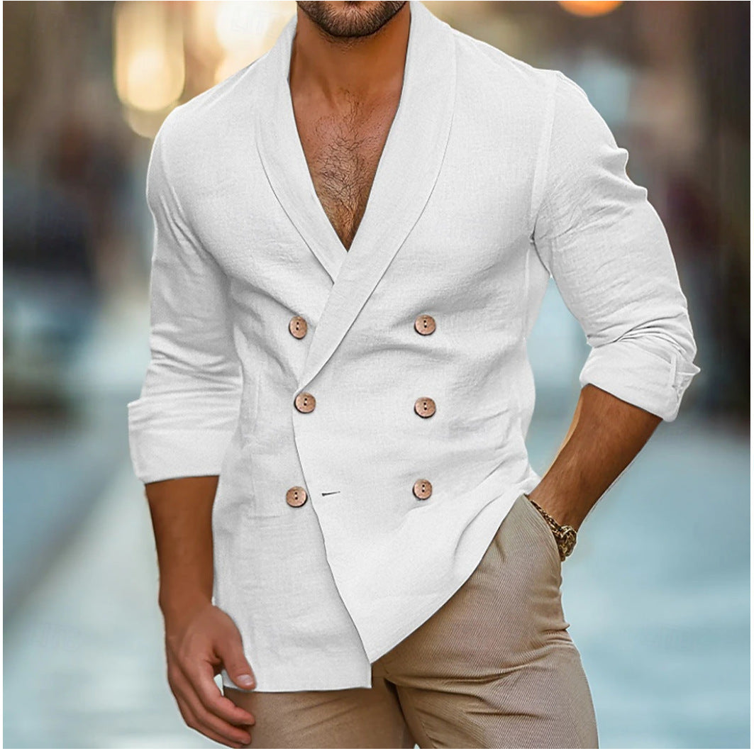 Herren modische Leinenblazer Aliams