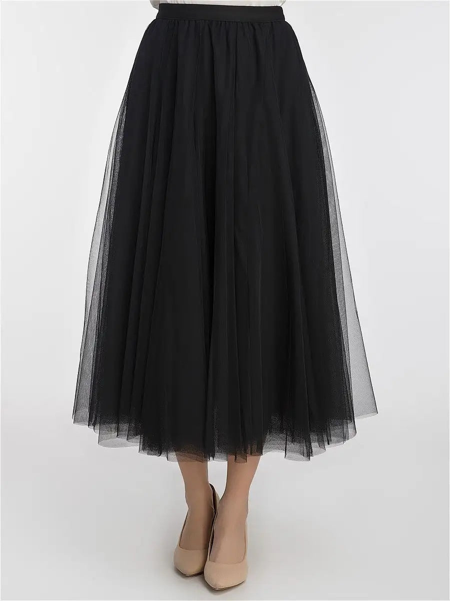 Damen Tüllrock mit elegantem Schichten-Design Heidi-Mode