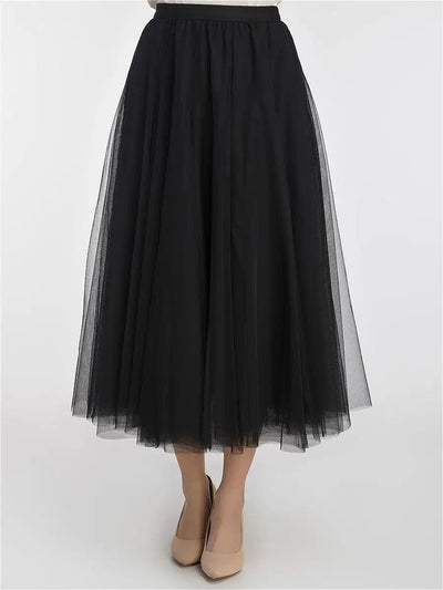 Damen Tüllrock mit elegantem Schichten-Design Heidi-Mode