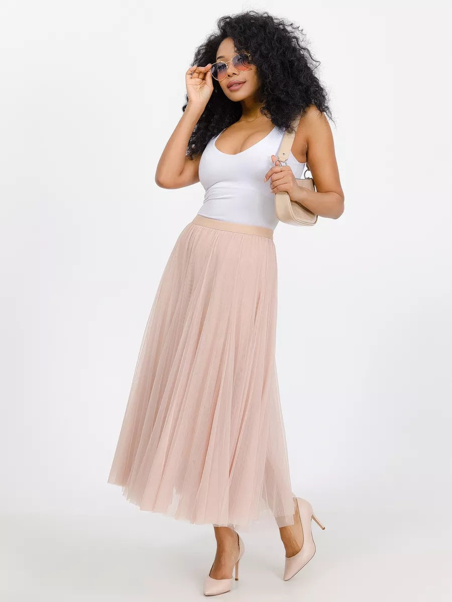 Damen Tüllrock mit elegantem Schichten-Design Heidi-Mode