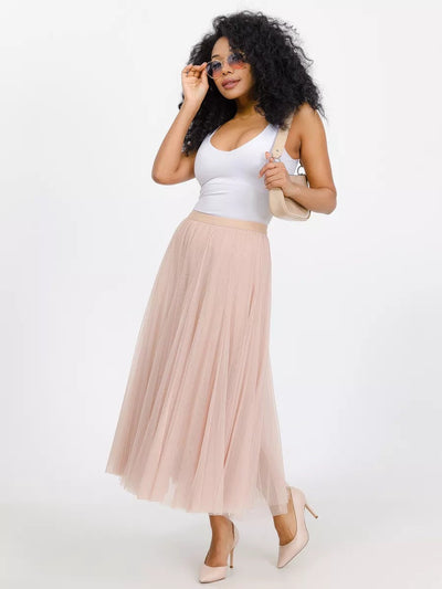 Damen Tüllrock mit elegantem Schichten-Design Heidi-Mode