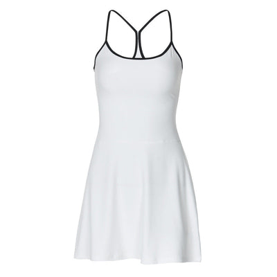 Damen Freizeitkleid mit Spaghetti-Trägern und schwingendem Rock Heidi-Mode