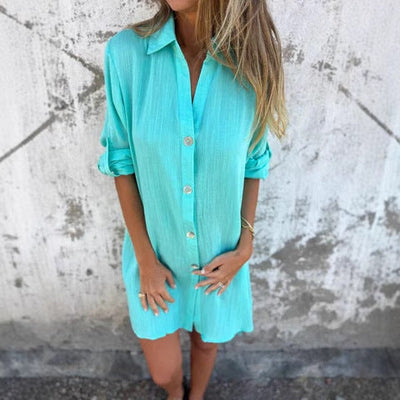 Damen Hemdblusenkleid Heidi-Mode