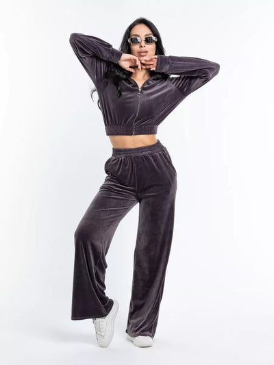 Damen Kurzarm Freizeitjacke mit hohem Kragen und Reißverschluss Heidi-Mode