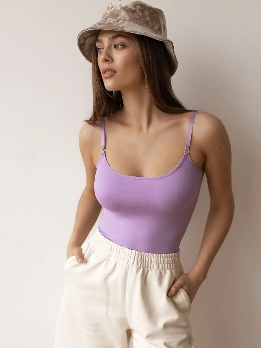 Damen Badeanzug mit anpassbaren Trägern und luxuriösem Schnitt Heidi-Mode