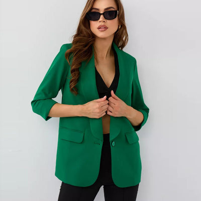 Damen Blazer mit elegantem Schnitt und modernen Details Heidi-Mode