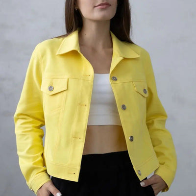 Damen Jeansjacke im modernen Schnitt mit praktischen Taschen Heidi-Mode