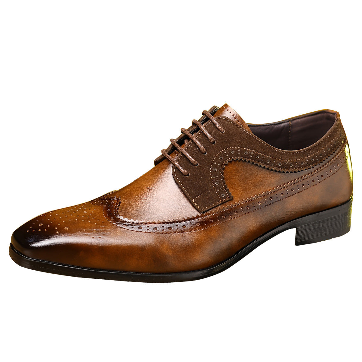 Herren Klassische Brogue Dressschuhe Heidi-Mode