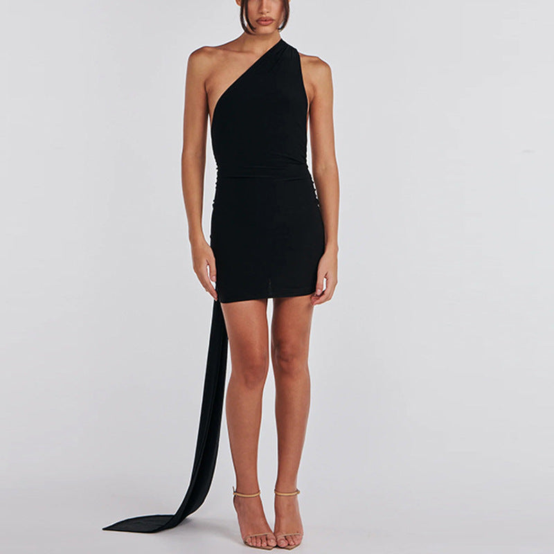 Damen Einseitiges Wickelkleid mit innovativem Design und hautfreundlichem Material Heidi-Mode