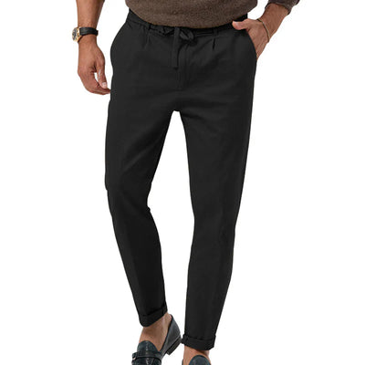 Herren Bequeme Leichte Leinenhose