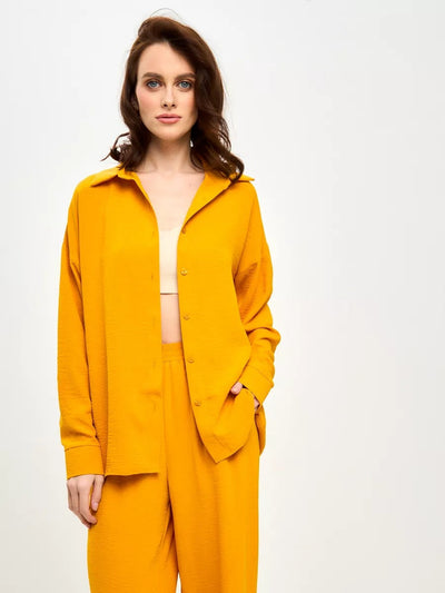 Damen lässige Sommerjacke aus leichtem Baumwollmix mit langem Arm und lockerem Schnitt Heidi-Mode