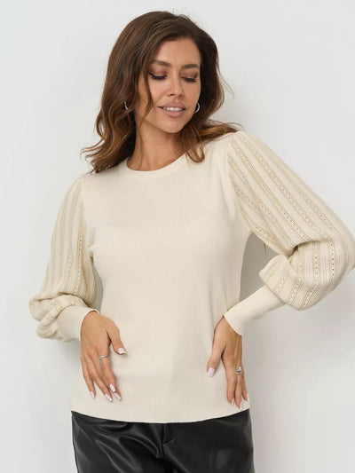 Damen Oversized Strickpullover mit tiefem V-Ausschnitt und lässigem Schnitt Heidi-Mode