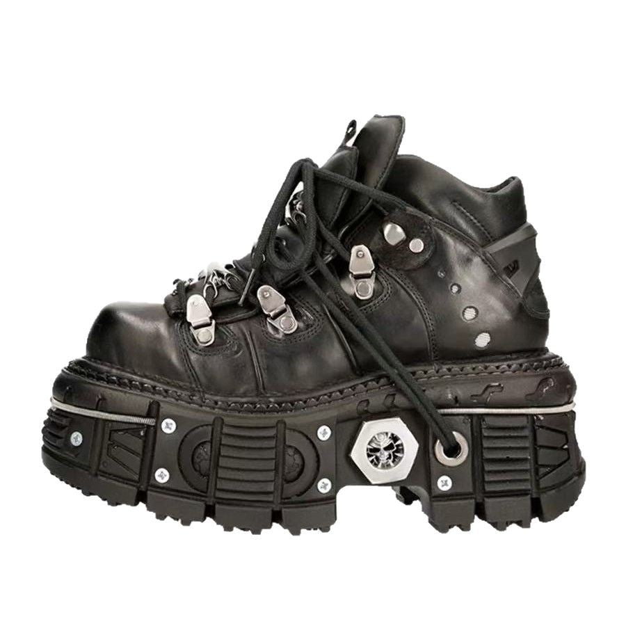 Damen Stabile High-Top Stiefel mit robuster Gummisohle Heidi-Mode