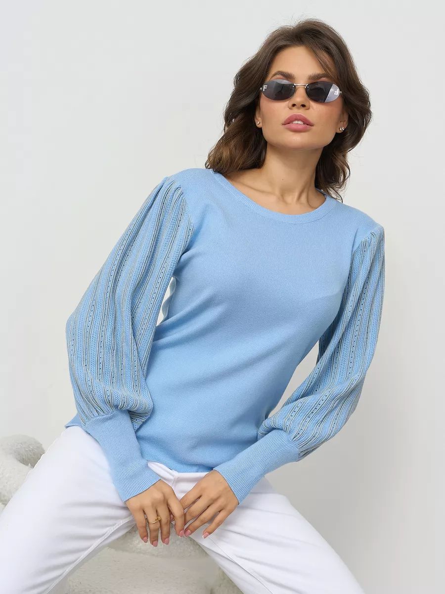 Damen Oversized Strickpullover mit tiefem V-Ausschnitt und lässigem Schnitt Heidi-Mode