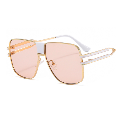 Quadratische Unisex Sonnenbrille mit Verlaufsgläsern