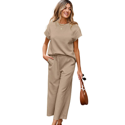 Damen Kombi-Outfit aus hochwertigem Stoff mit integriertem Gummibund und modischen Weiten Heidi-Mode