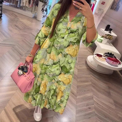 Damen Maxi-Kleid im Bohemian-Stil von Heidi-Mode