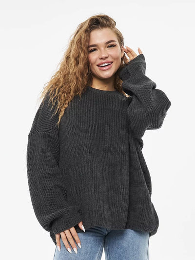 Damen Oversized Strickpullover Heidi-Mode