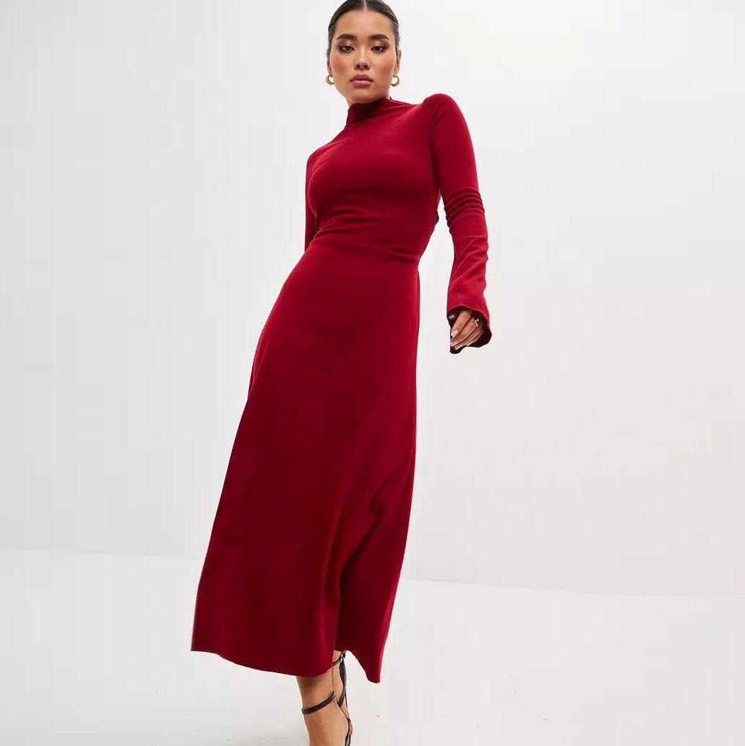 Damen Wickelkleid mit tailliertem Schnitt und eleganten Rüschendetails Heidi-Mode