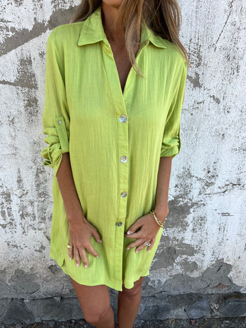 Damen Hemdblusenkleid Heidi-Mode